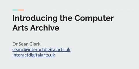 Computer Arts Archive Talk