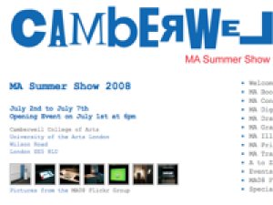 Camberwell MA Degree Show 2008